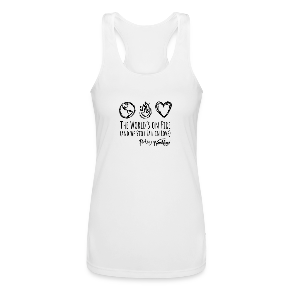 Women’s Performance Racerback Tank Top - white