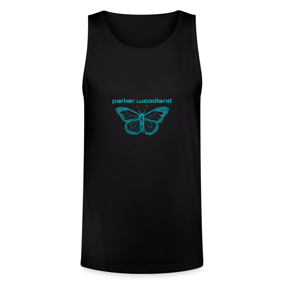 Parker Woodland Butterfly Becoming Unisex Tri-Blend Organic Tank - black
