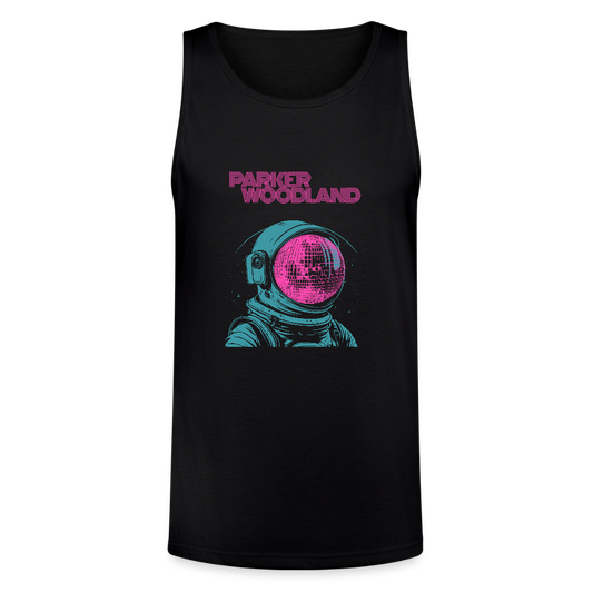 Disco Astronaut Unisex Tri-Blend Organic Tank - black