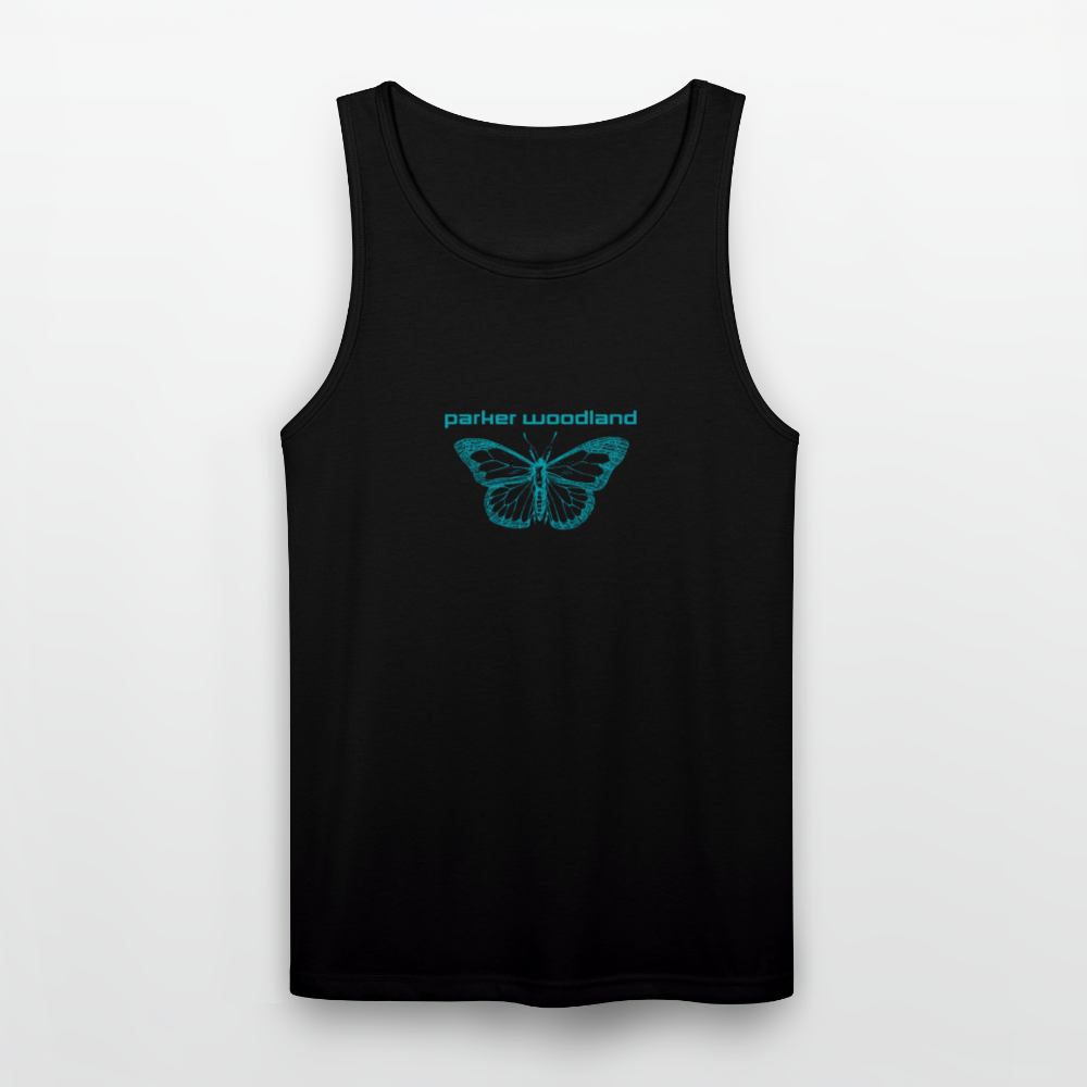Parker Woodland Butterfly Becoming Unisex Tri-Blend Organic Tank - black