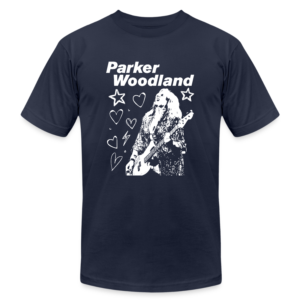 Erin Rocks! Unisex Jersey T-Shirt by Bella + Canvas - navy