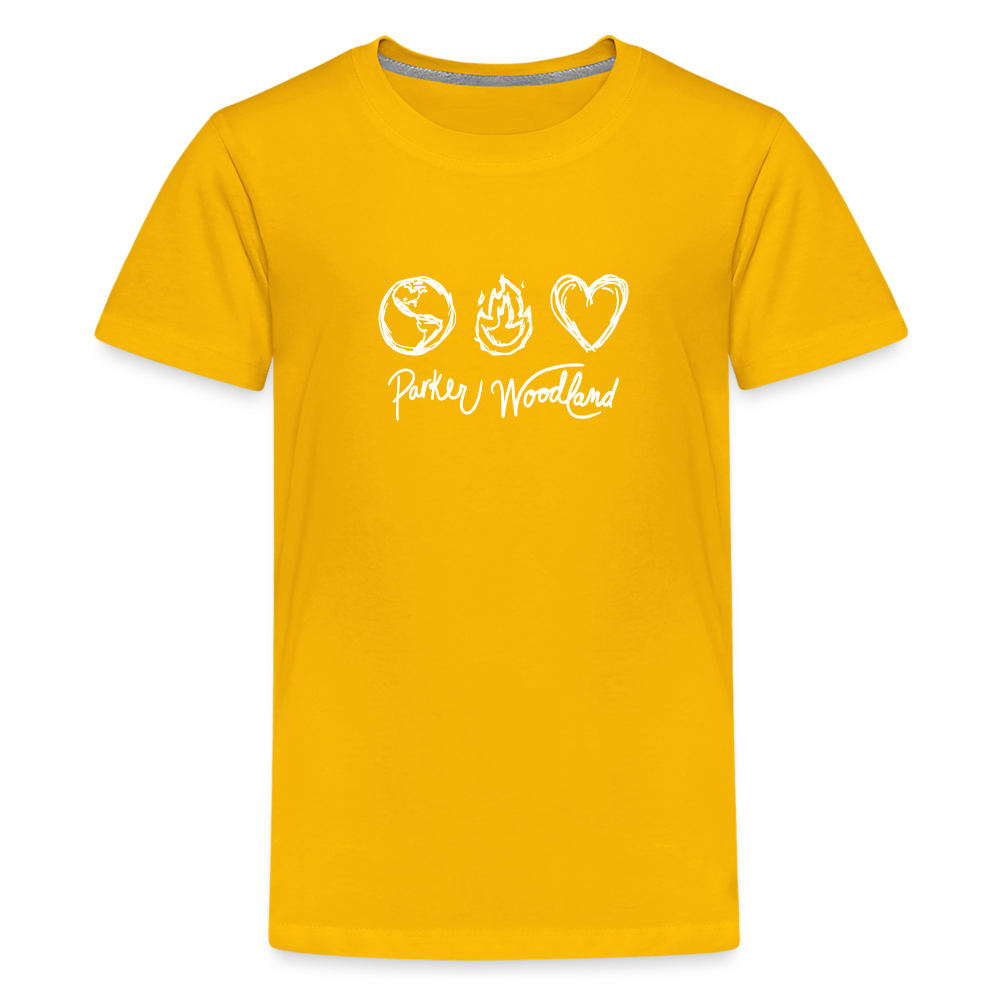 Kids' Parker Woodland T-Shirt - sun yellow