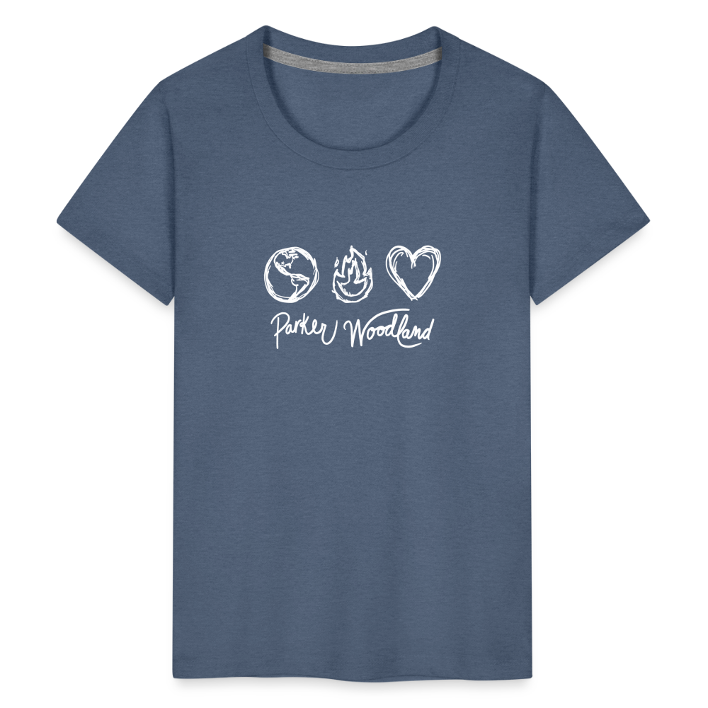 Kids' Parker Woodland T-Shirt - heather blue