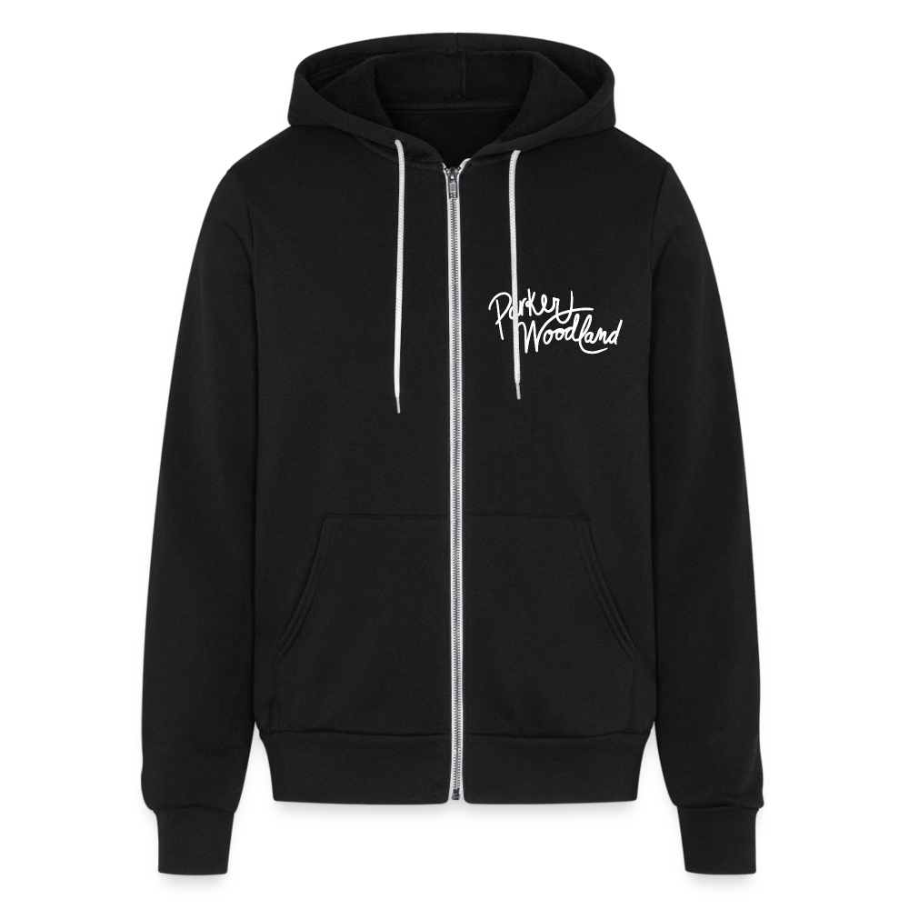 Bella + Canvas Unisex Full Zip Hoodie - black